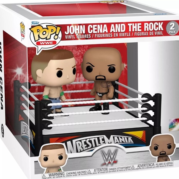 Funko Pop JOHN CENA & THE ROCK In The Ring - Picture 3 of 11